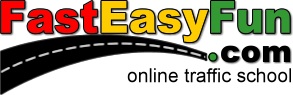 Fast Easy Fun Traffic School logo